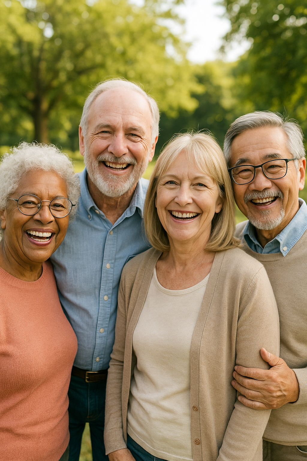 Pessoas idosas felizes com a aposentadoria